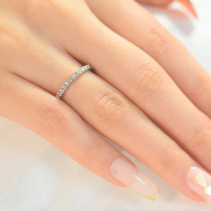 1.0CTW White CZ Classic Ring