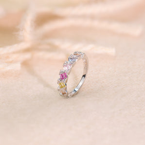 2.0CTW Colorful CZ Ring