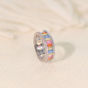 5.0CTW Colorful CZ Ring