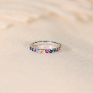 2.0CTW Colorful CZ Ring