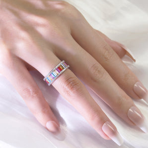 5.0CTW Colorful CZ Ring