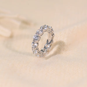 3.0CTW Round White CZ Ring